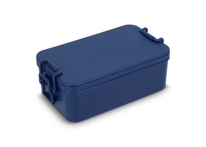 Lunch box personnalisée 600+950 ml avec couverts Bleu foncé